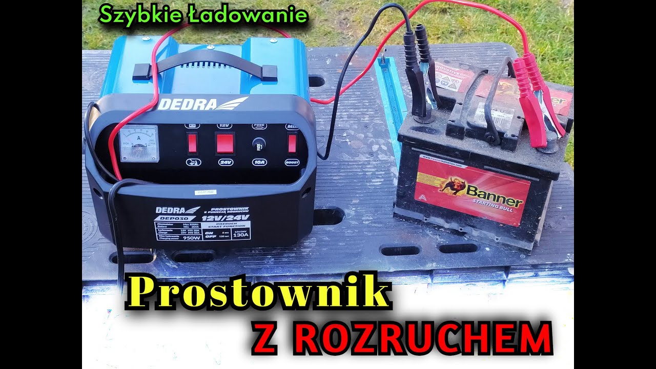 Prostownik z rozruchem DEDRA DEP030 12/24V 20-350Ah