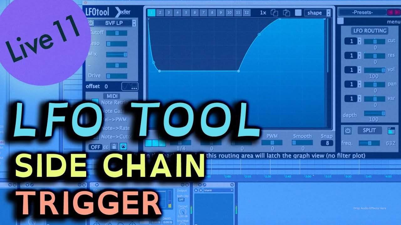 Как использовать сайдчейн с инструментом LFO в Ableton Live 11