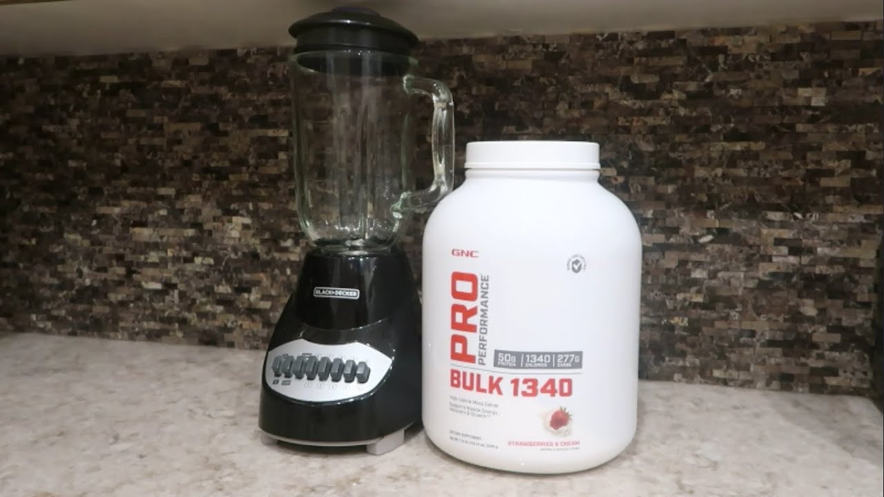 HOW TO MAKE A GNC PRO PERFORMANCE BULK 1340 WEIGHT GAINER PROTEIN SHAKE