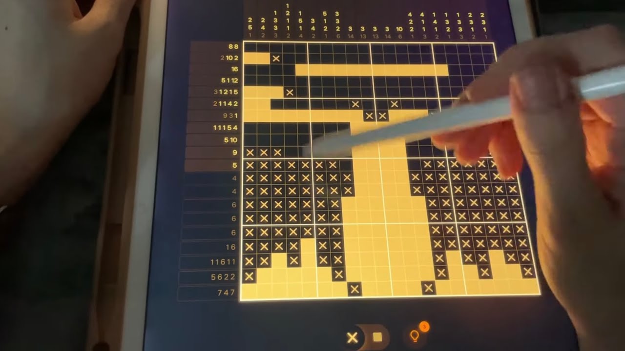 ASMR - Let's SOLVE 4 Nonogram/Picross games on the iPad