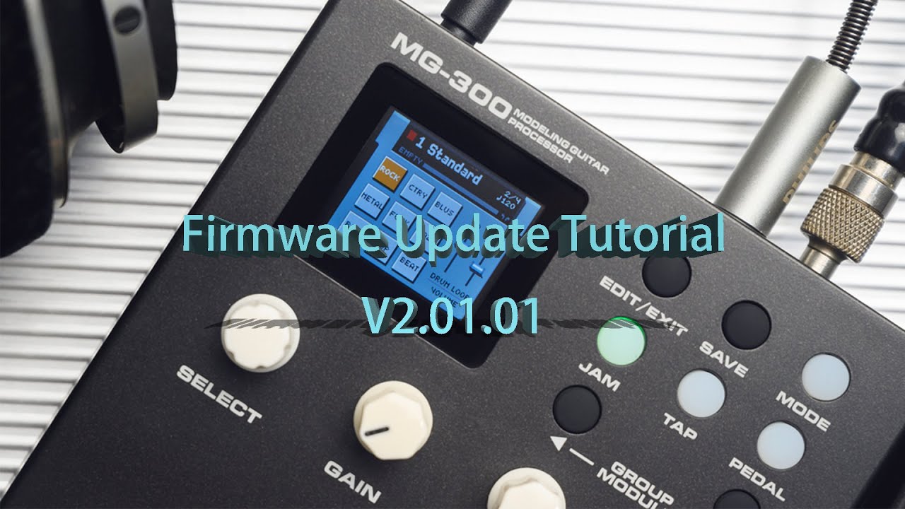 NUX MG-300 Firmware V2.01.01 Update Tutorial & Walkthrough
