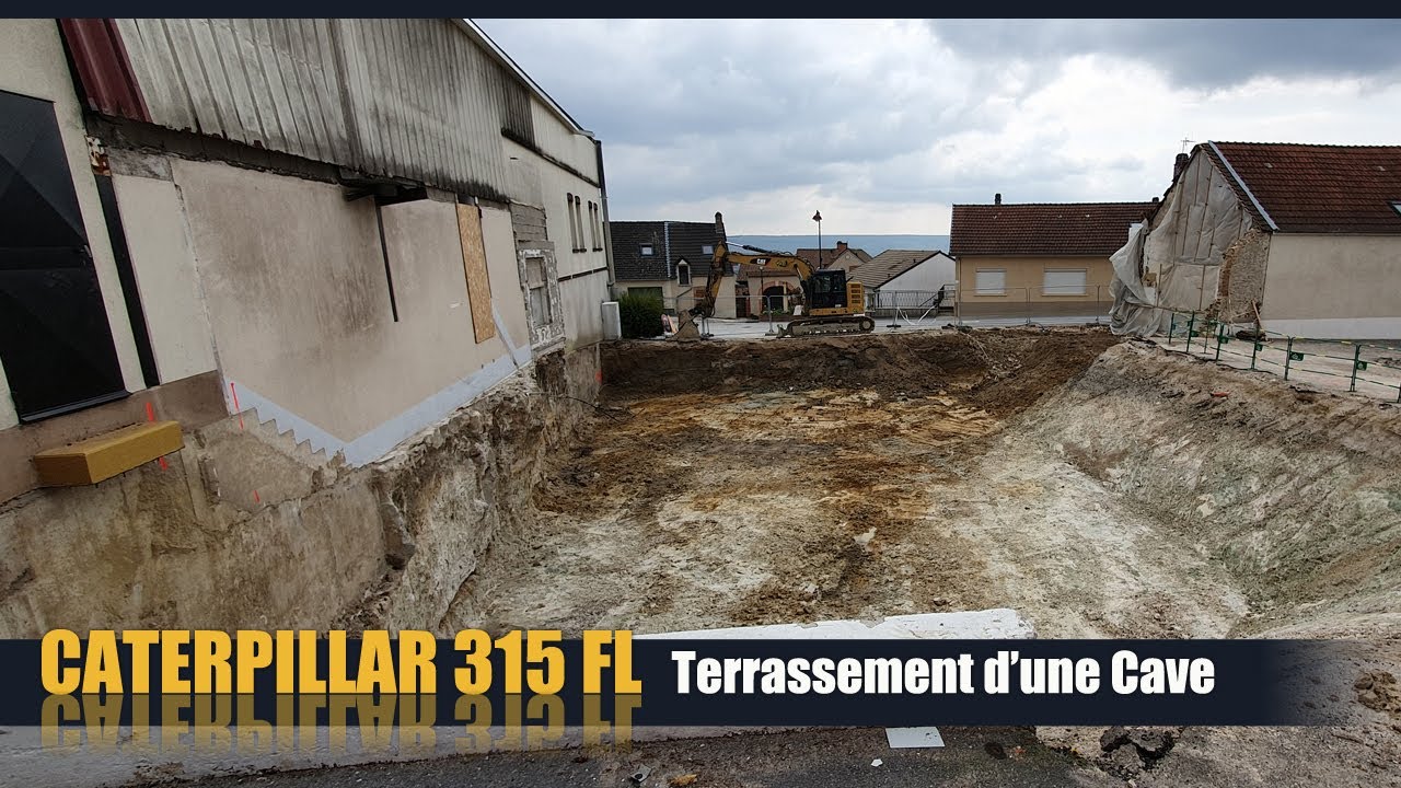 CAT 315FL, Terrassement d'une future Cuverie - 6ème partie