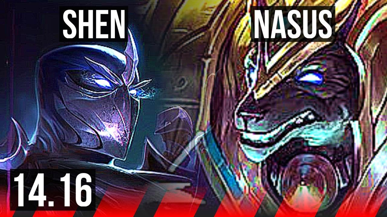SHEN vs NASUS (TOP) | 4/1/8, 800+ games | EUW Master | 14.16