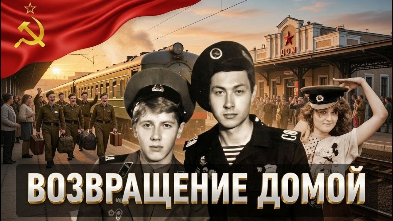 Возвращение на ГРАЖДАНКУ: Как проходил ДЕМБЕЛЬ в СССР? Дорога домой, форма, встреча