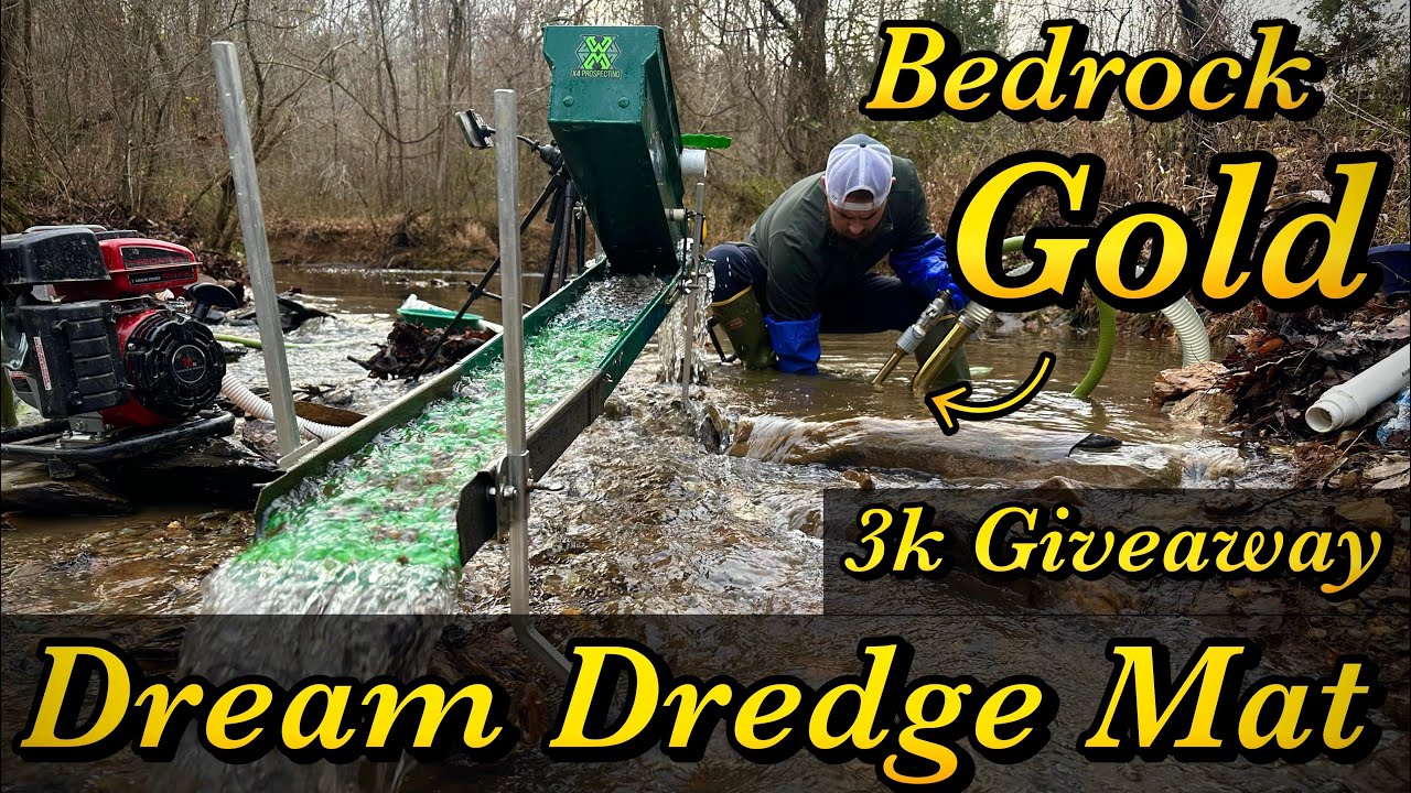 Gold Rich Paydirt in Deep Bedrock Crevice - 3k GIVEAWAY