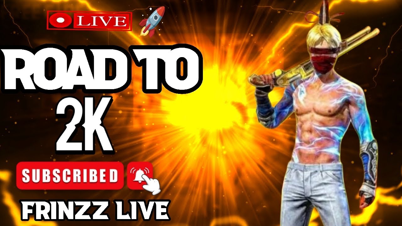 ROAD TO 2K SUBSCRIBE NAMMA KANNADIGARIGE💛❤ #freefirekannada #freefire  #freefirelive