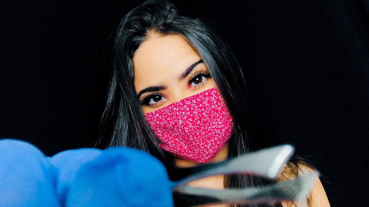 ASMR:FAZENDO SUA SOBRANCELHA 😴 (roleplay)