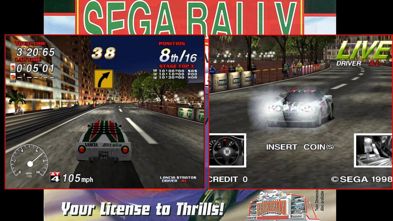 Sega Rally 2 (Supermodel) with Live Cam network.
