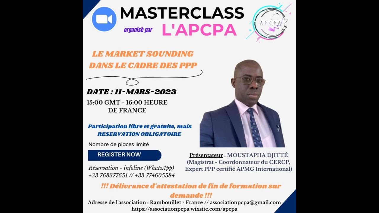 LE MARKET SOUNDING DANS LE CADRE PPP - Moustapha DJITTE