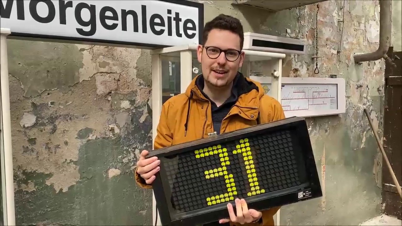 Straßenbahnmuseum Videoschnipsel #19 Historische Fahrgastinformation