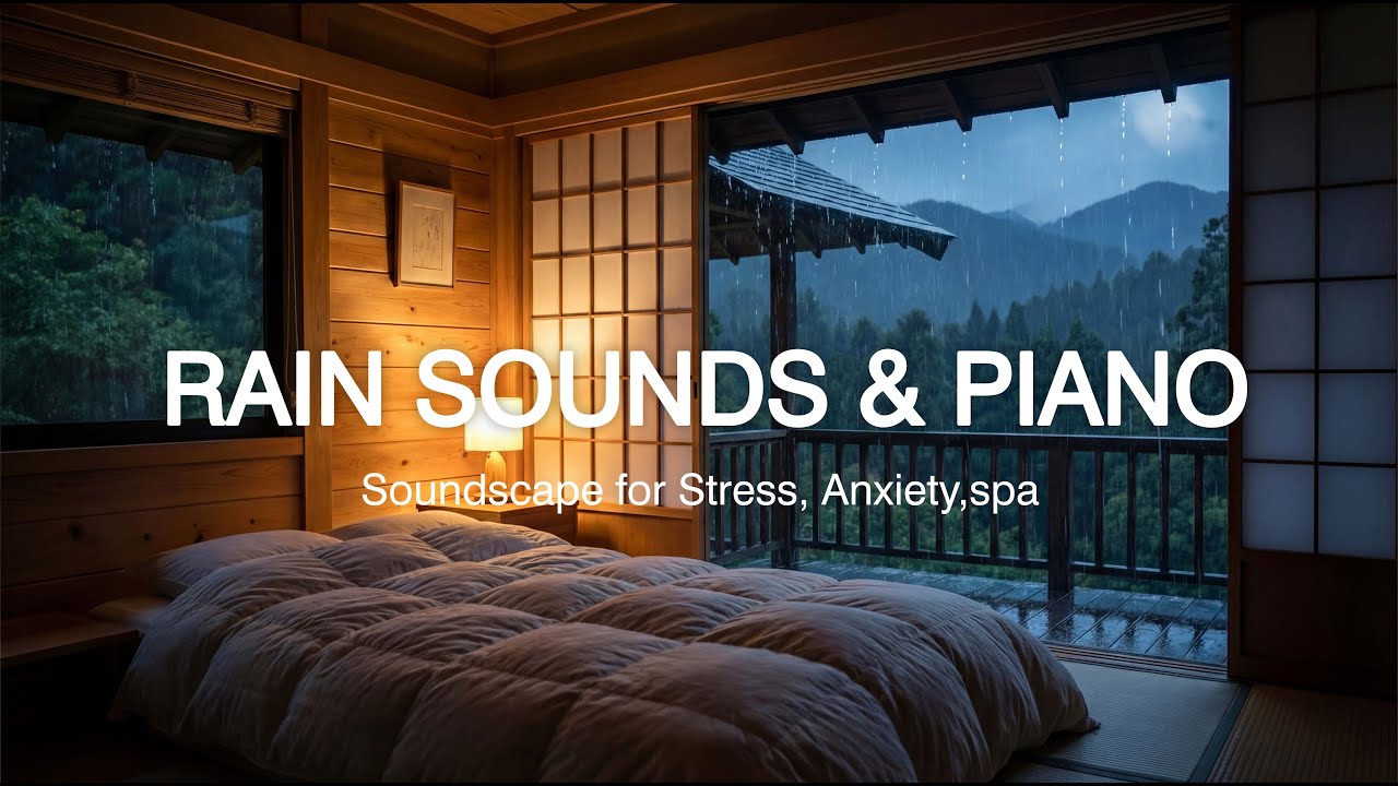 Stress Relief and Insomnia - Calm the Mind, Ease Stress, and Fall Asleep Gently in a Warm Bedroom
