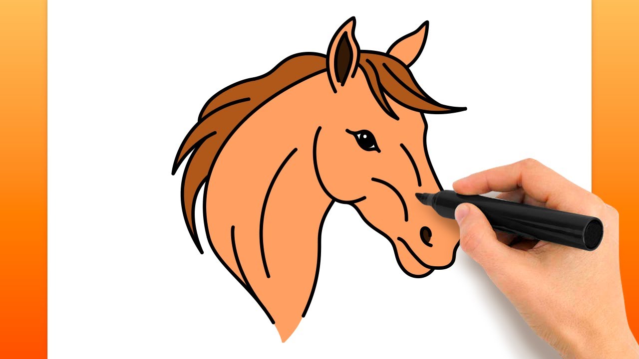 Comment Dessiner Une Tête De Cheval (Tutoriel De Dessin Facile)