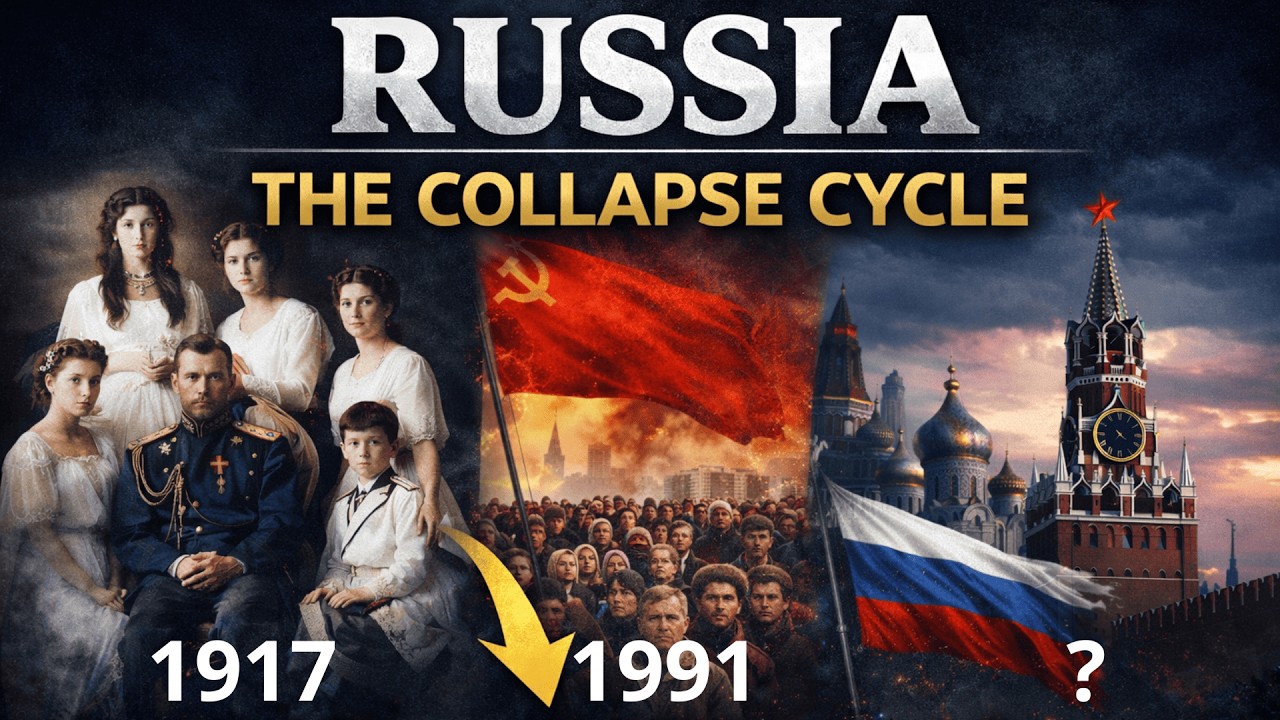 The 6 Stage Empire Collapse Pattern — Tsarist Russia, Soviet Union, Modern Russia