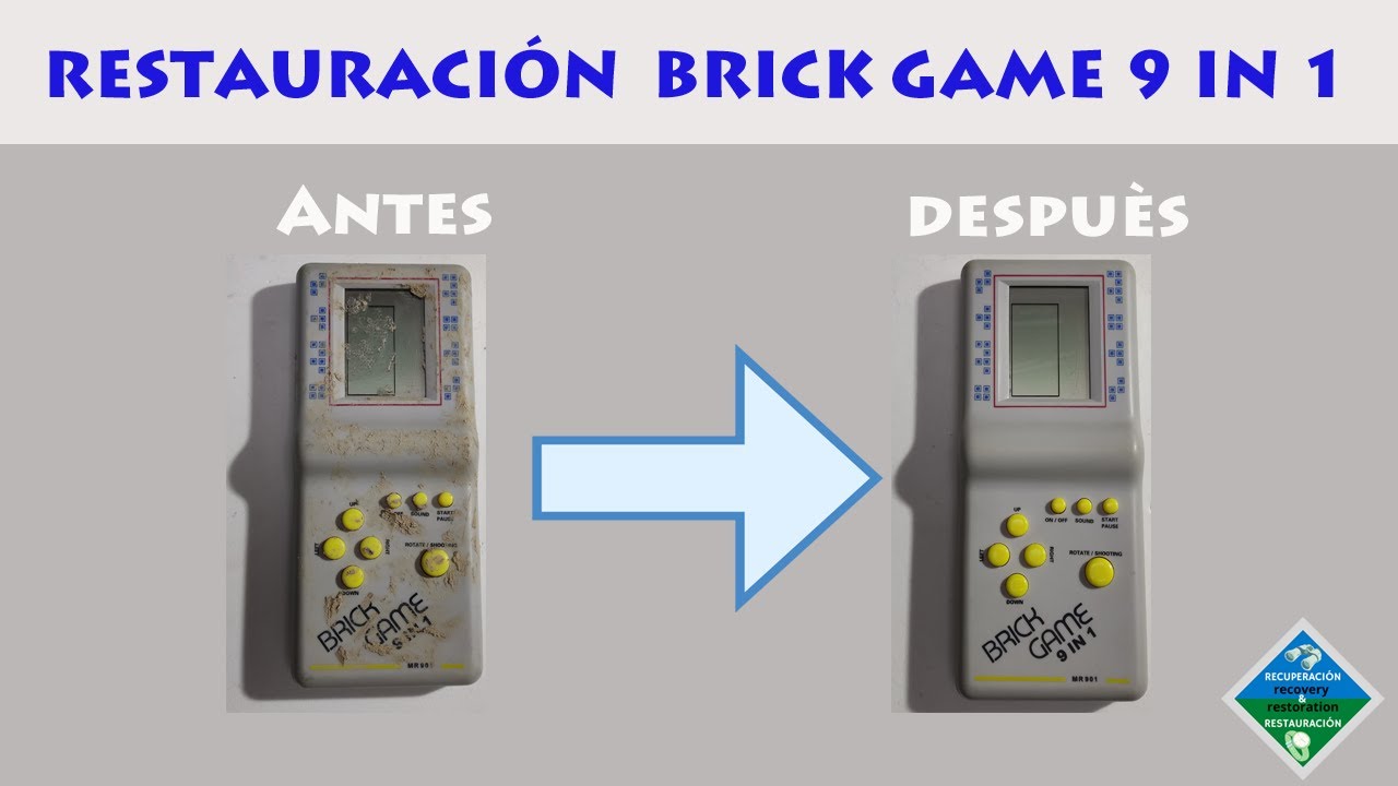 Restauración de Brick Game de 1990 también llamada Tetris o Mini Atari, recuperada por chatarrero !!