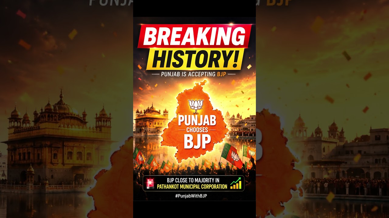 🚨 HISTORY MADE! BJP Near Majority in Pathankot | Punjab Politics Changing? 🔥