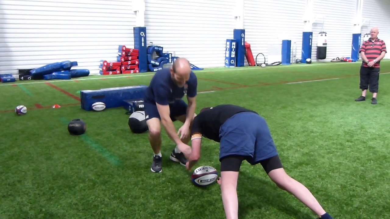 Hips up and body position rugby coaching drills - Paul Gustard