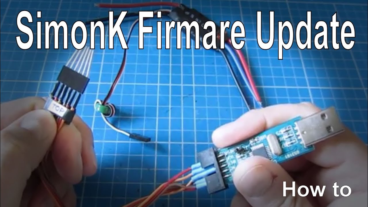 How to update SimonK Firmware on ESCs using an USBASP tool