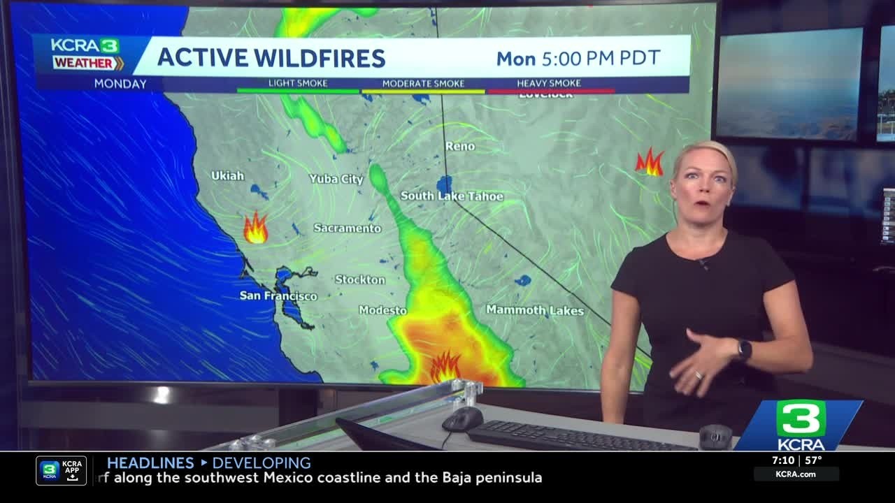California wildfires impact air quality