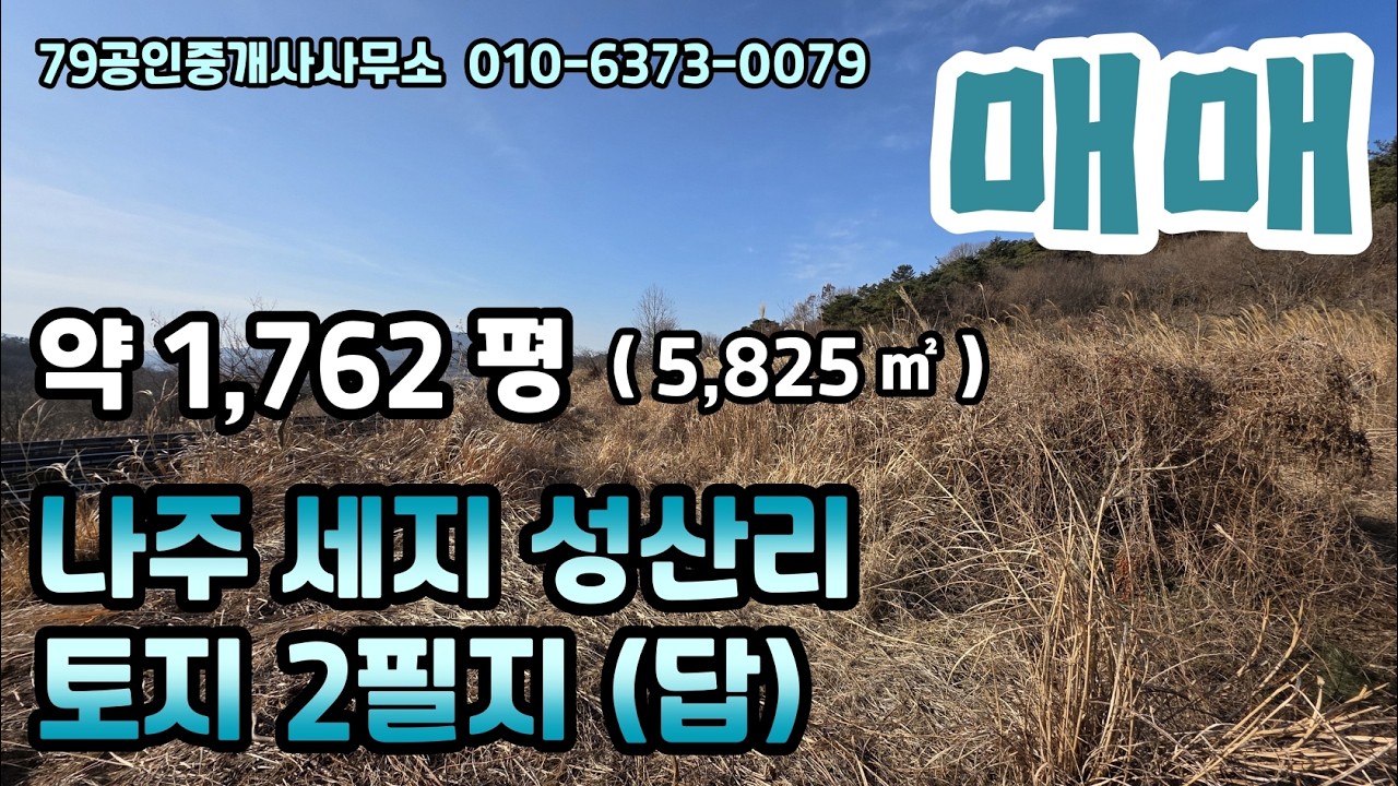 #426002【나주세지 성산리 토지】국도 옆 보전관리지역 농지(답),토지/ 세지면 성산리 농지,토지,땅 매매/ 교통 좋은 농지/ 빛가람동, 광주 인근 토지/ 세지면소재지 5분