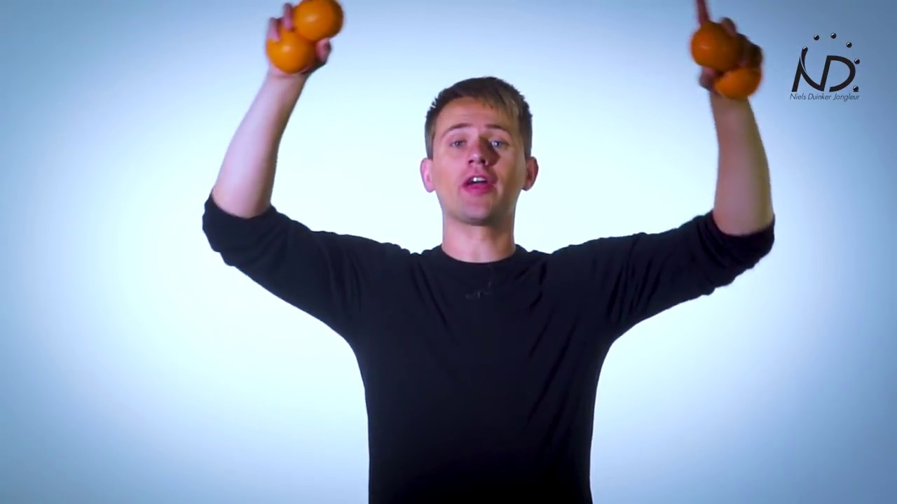Tutorial, 4-ball splits juggling trick