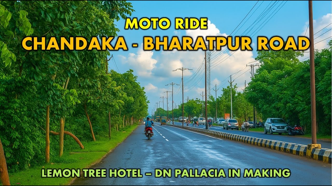 Moto Ride on Bharatpur &ndash; Chandaka Road | New Development Update 2025 &ndash; Bhubaneswar Expansion #travel