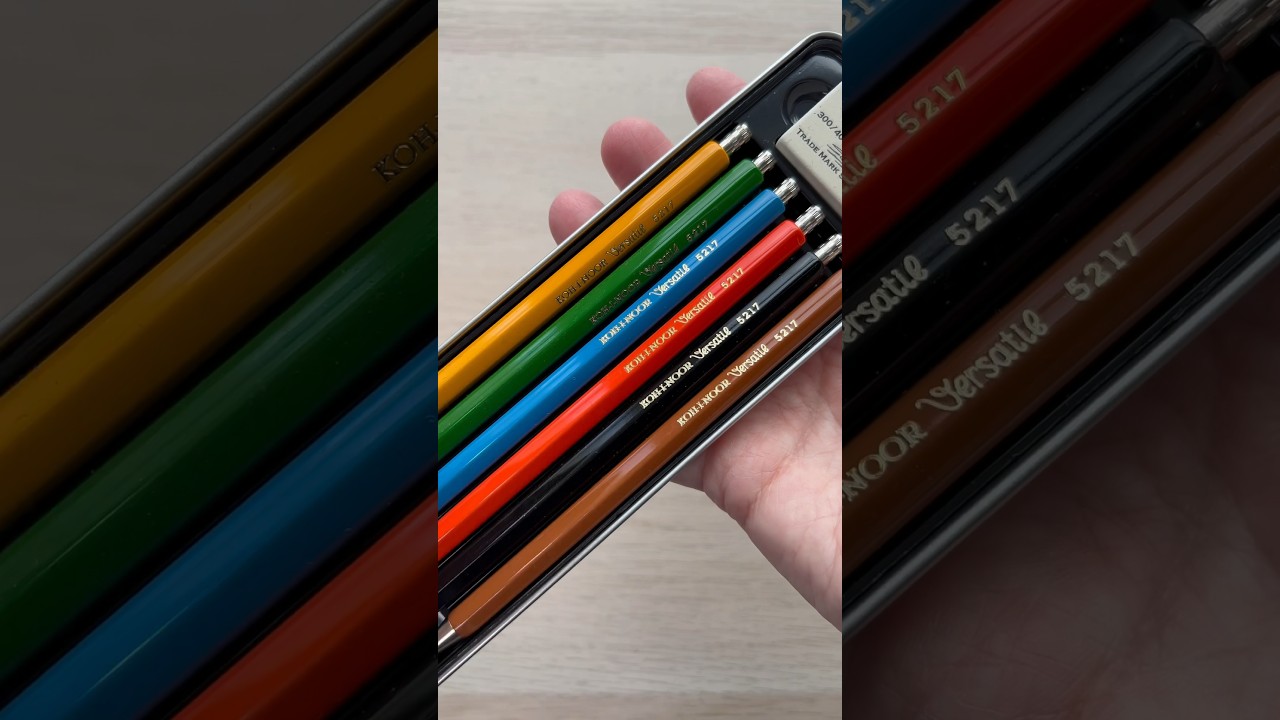 ASMR SWATCHING COLOURED PENCILS #art #kohinoor