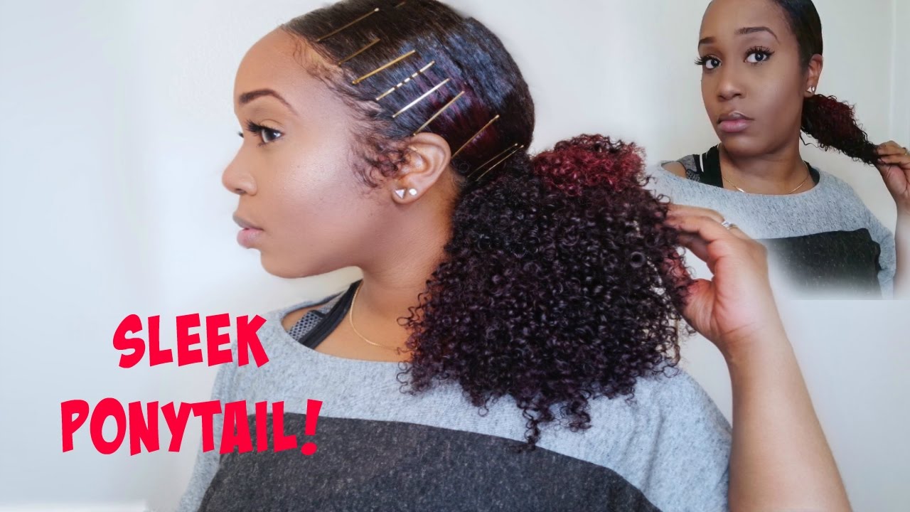 HOW TO: LOW SLEEK PONYTAIL AND HOW TO BLEND | HerGivenHair Hair Clip Ins