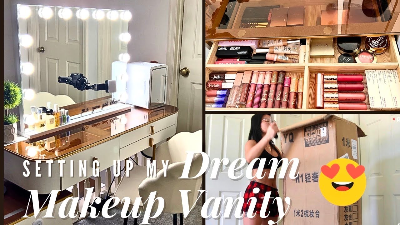 DREAM MAKEUP VANITY Set Up! So Stunning!! | AMAZON MUST-HAVES