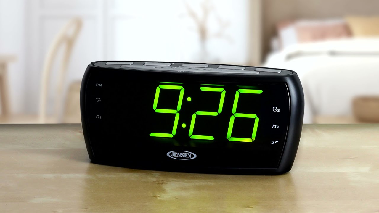 Jensen JCR-208 AM/FM Alarm Clock Radio