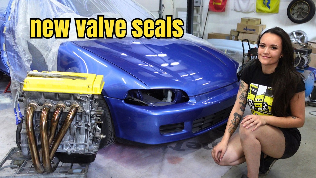 Prepping a B18 for my friend's Honda Civic EG