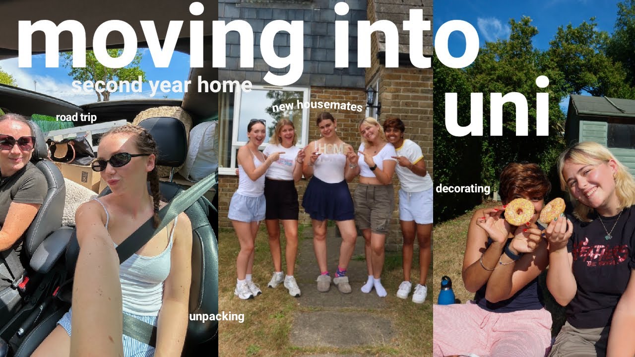 move into university with me!! 🏠  dream room, first night, new roommates, decorating
