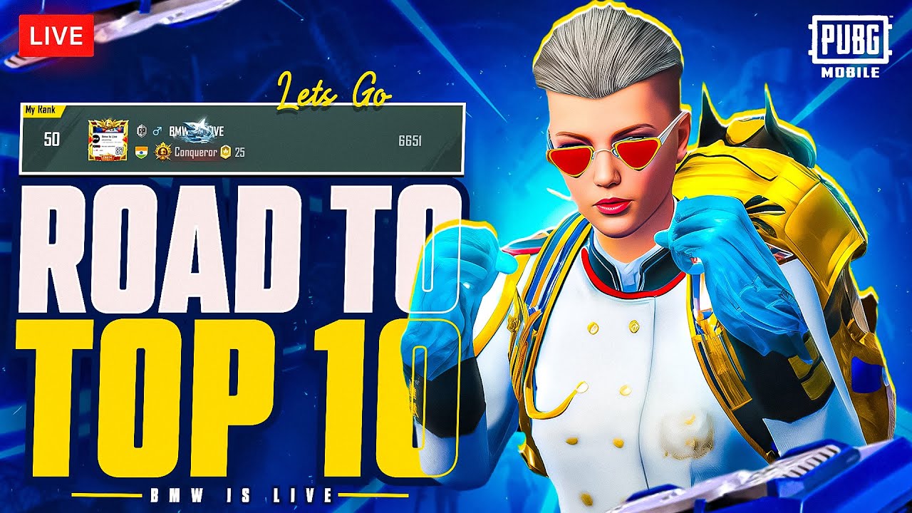 ROAD TO TOP 10 ON ASIA SERVER |  PUBG MOBILE LIVE GAME PLAY🔥😈