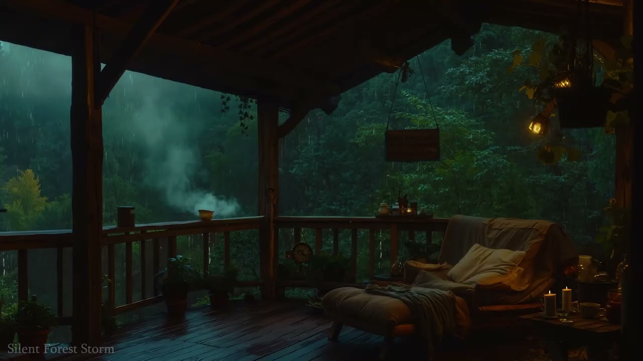 Gentle Forest Rain for Deep Sleep 🌲 Soft Night Calm | Relax in a Quiet Space