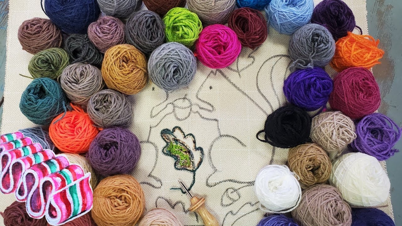 Punch Needle Yarn for beginners, cheap alternatives from craft stores