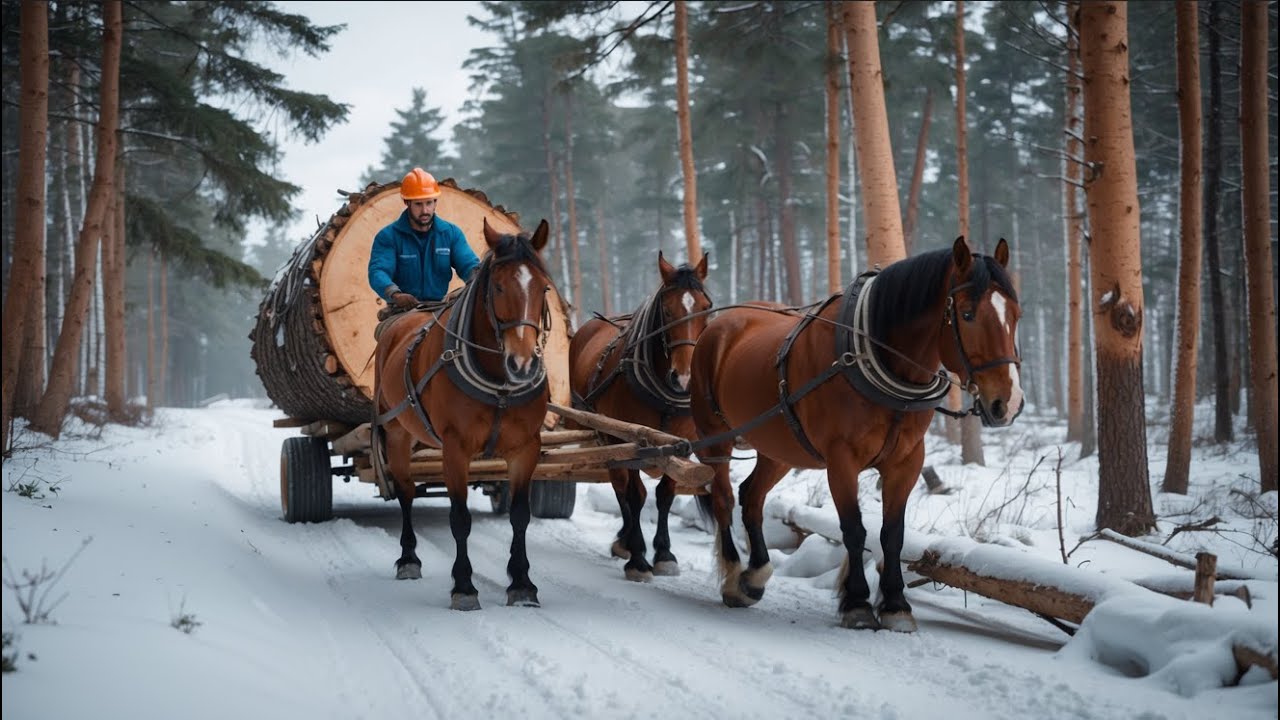 FORSTWIRTSCHAFT AM LIMIT | Holzrücken mit starken Pferden