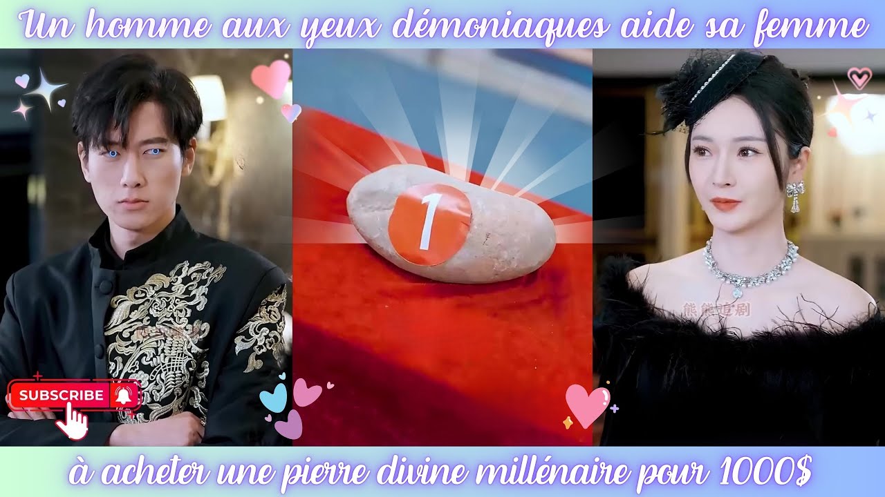 Un homme aux yeux démoniaques aide sa femme à acheter une pierre divine millénaire pour 1000$