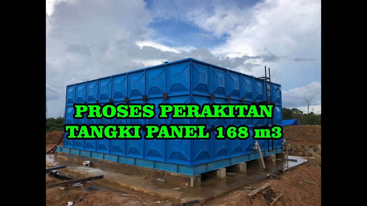 PERAKITAN TANGKI PANEL FIBREGLASS 168m3 DARI AWAL SAMPAI SELESAI 100% 🔥 CV. AVTECH GLOBAL FIBREGLASS