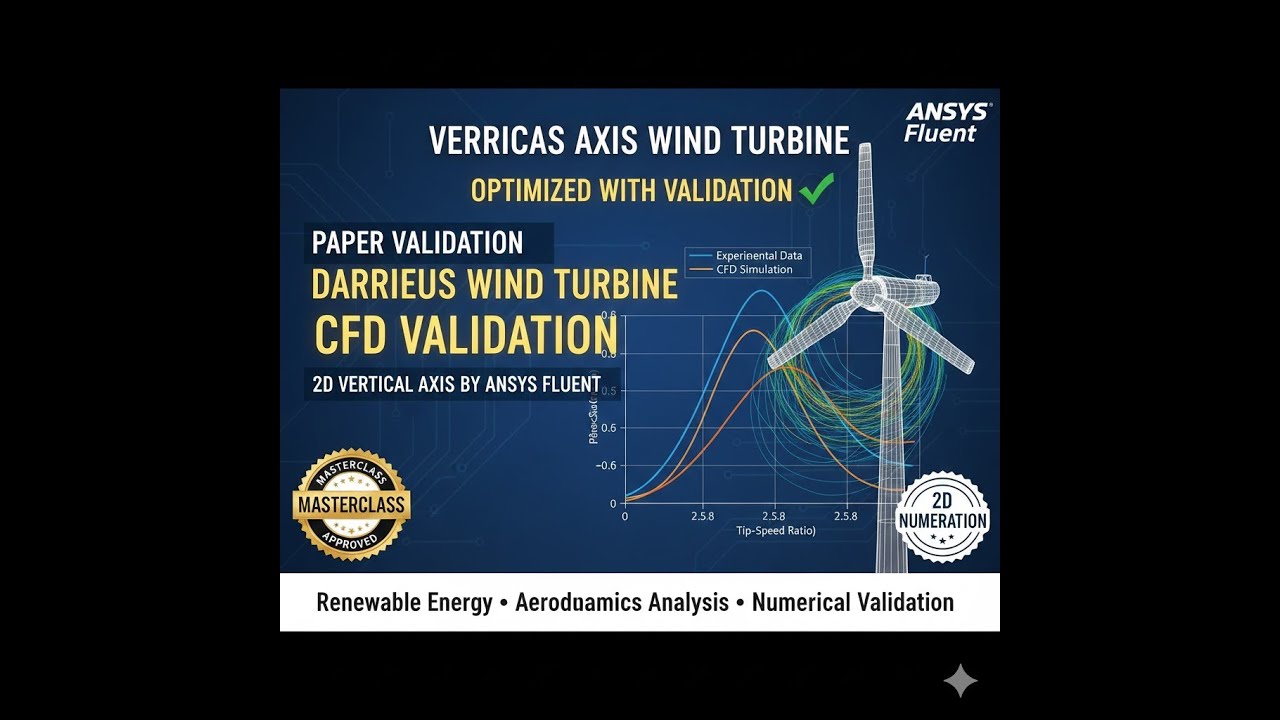 Демонстрация продукта: турбина Дарье, проверка документов с помощью ANSYS Fluent