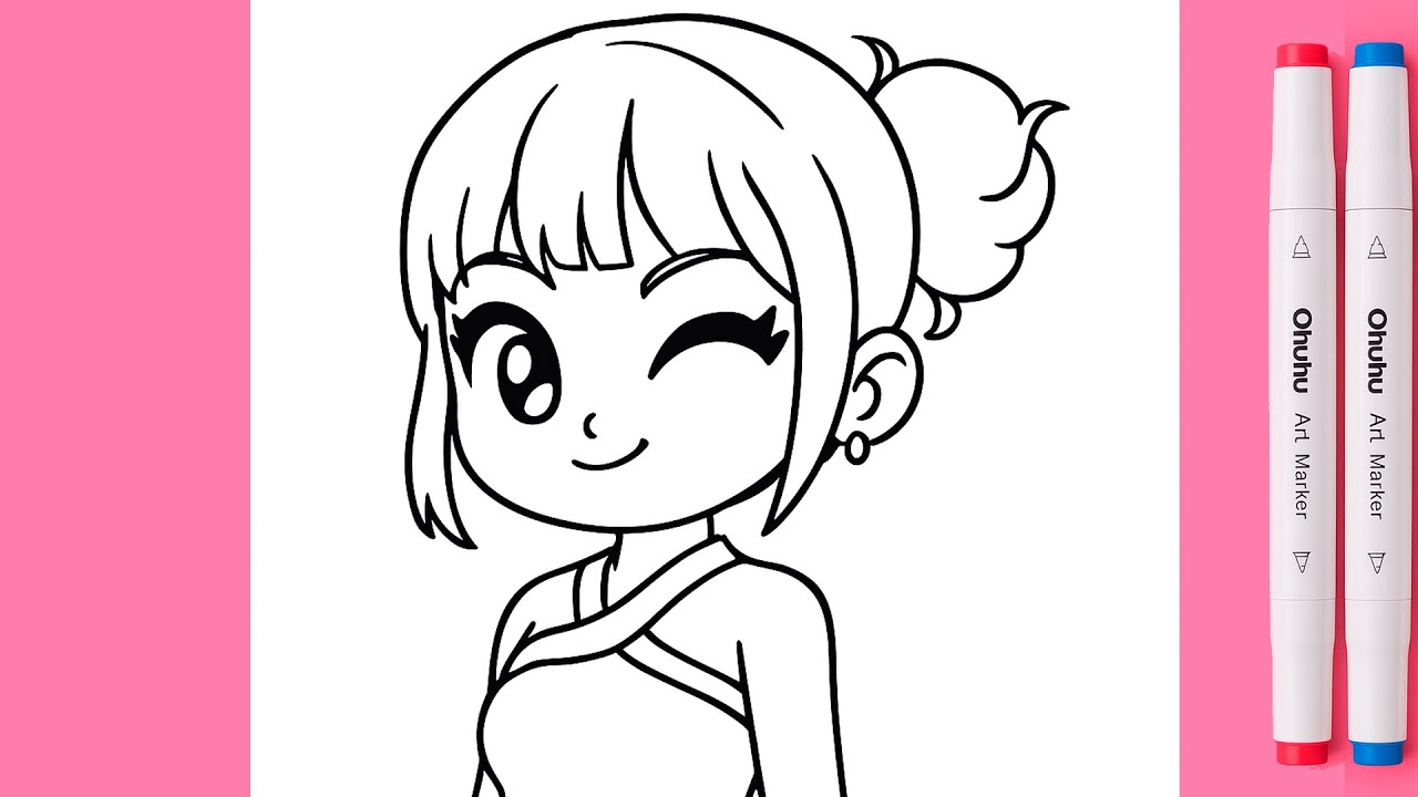 Easy Drawings &ndash; How to Draw Zoey from K-pop Demon Hunter Step by Step ✏️🎧 | Tutorial 2025