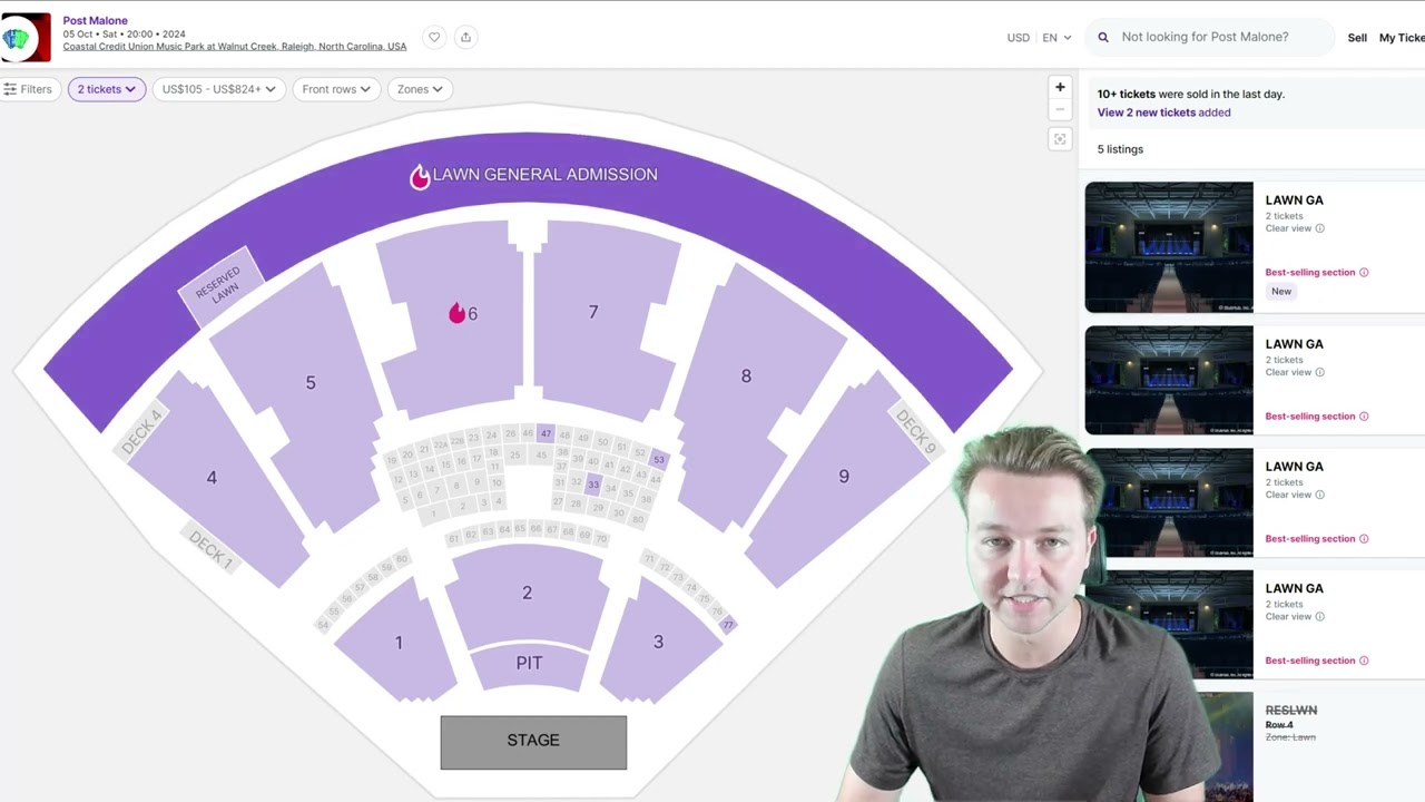 Как продавать билеты на Stubhub