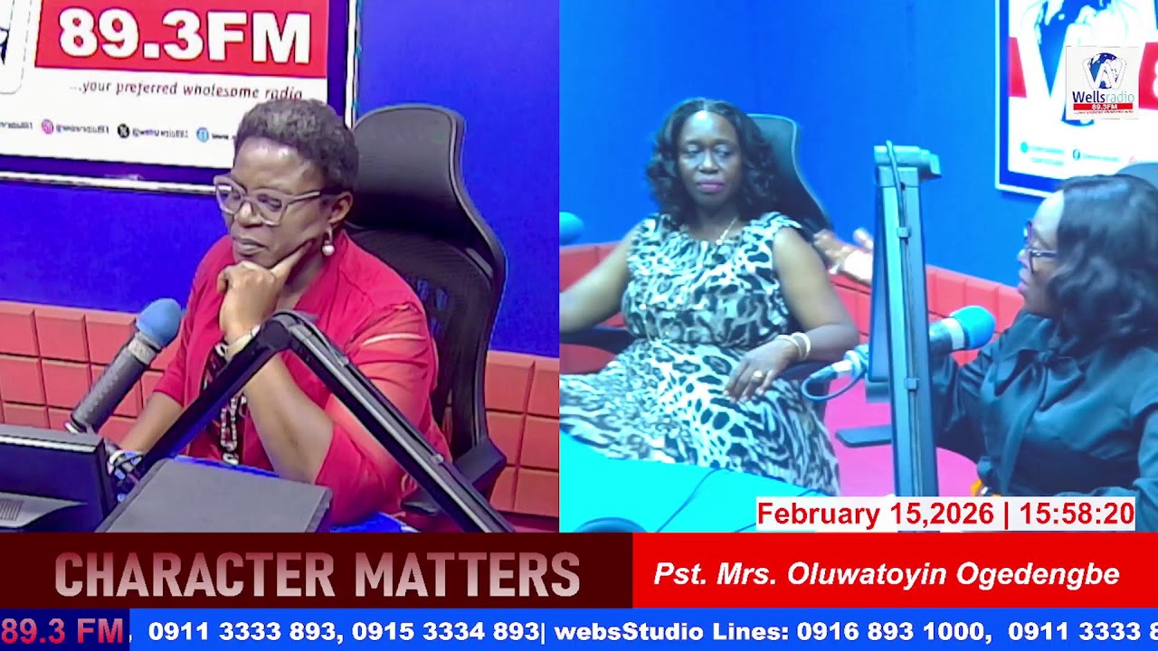 CHARACTER MATTERS with Pst. Mrs. Oluwatoyin Ogedengbe