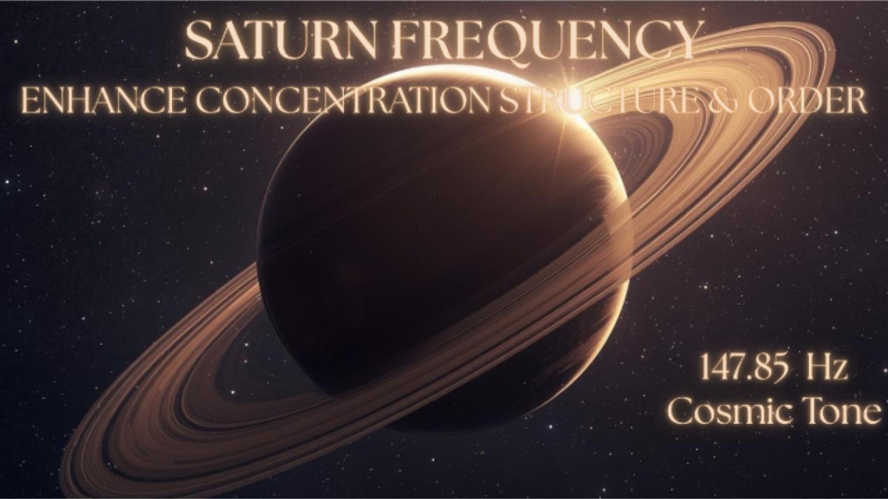Saturn Frequency 147.85 Hz Cosmic Tone - Enhance Concentration, Structure, Discipline & Order
