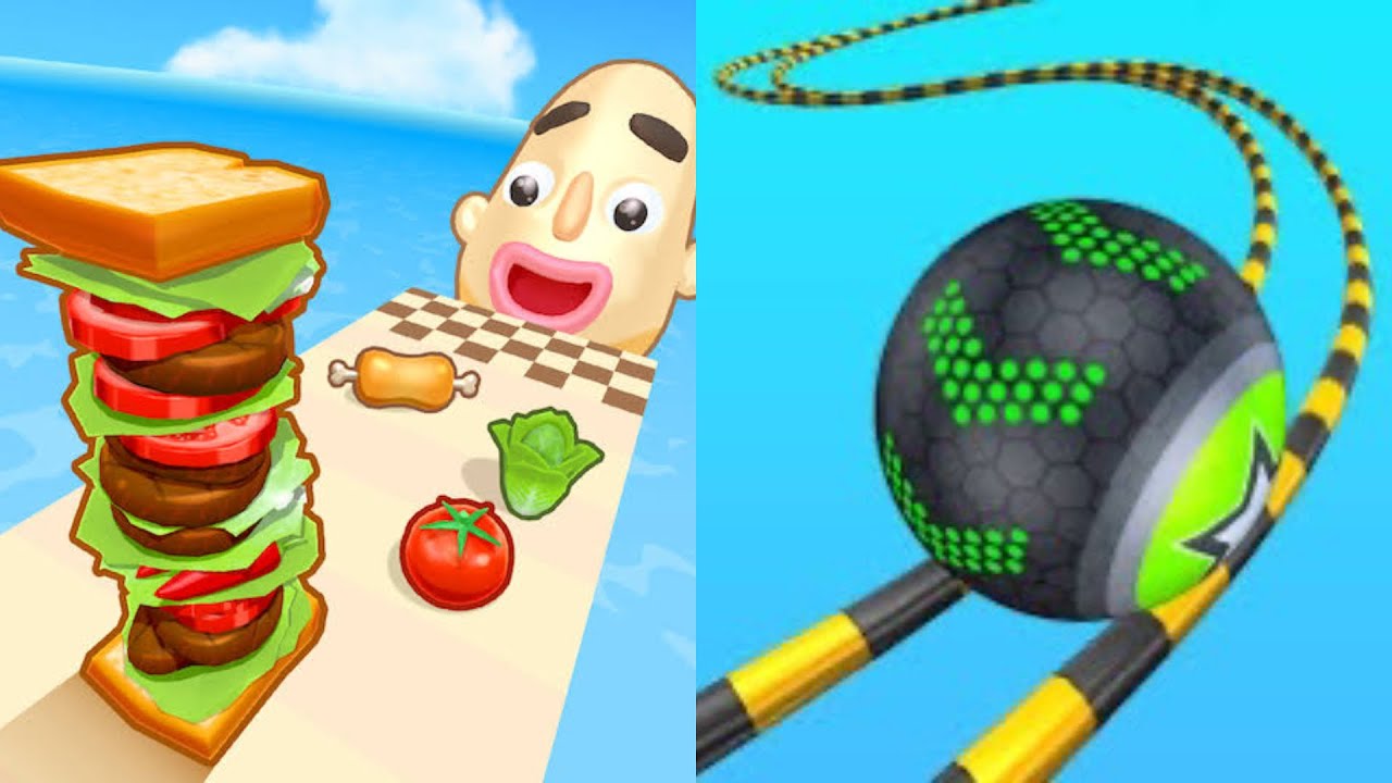 Sandwich Runner & Going Balls - New Update Gameplay walkthrough,Android,iOS