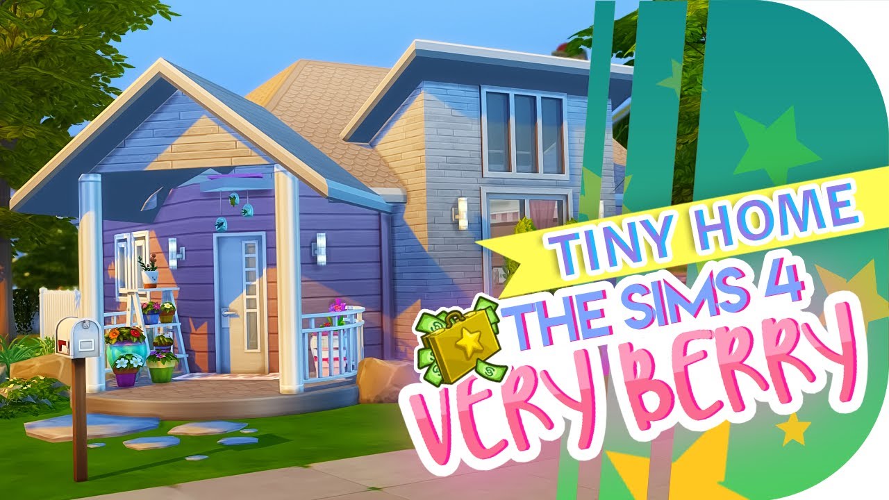 Tiny Home Speed Build 🧁 The Sims 4: Very Berry [CC List + Tray Files]