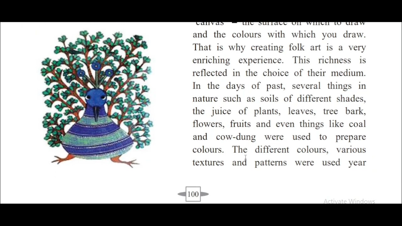 Gond Art | Reading Works of Art | 9th standard English lesson explained in Marathi
