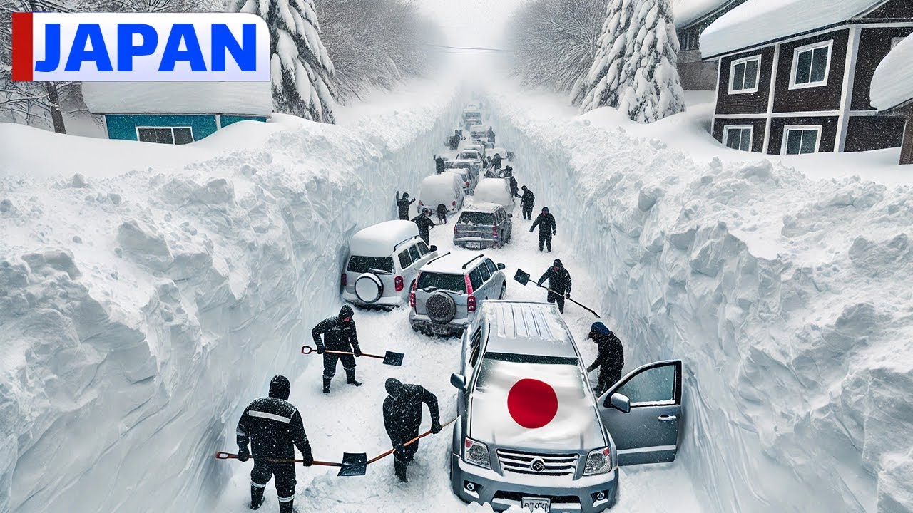 Japan is Freezing !✈️ Planes & Homes Completely Buried in Snow – Worst Blizzard in Years ❄️