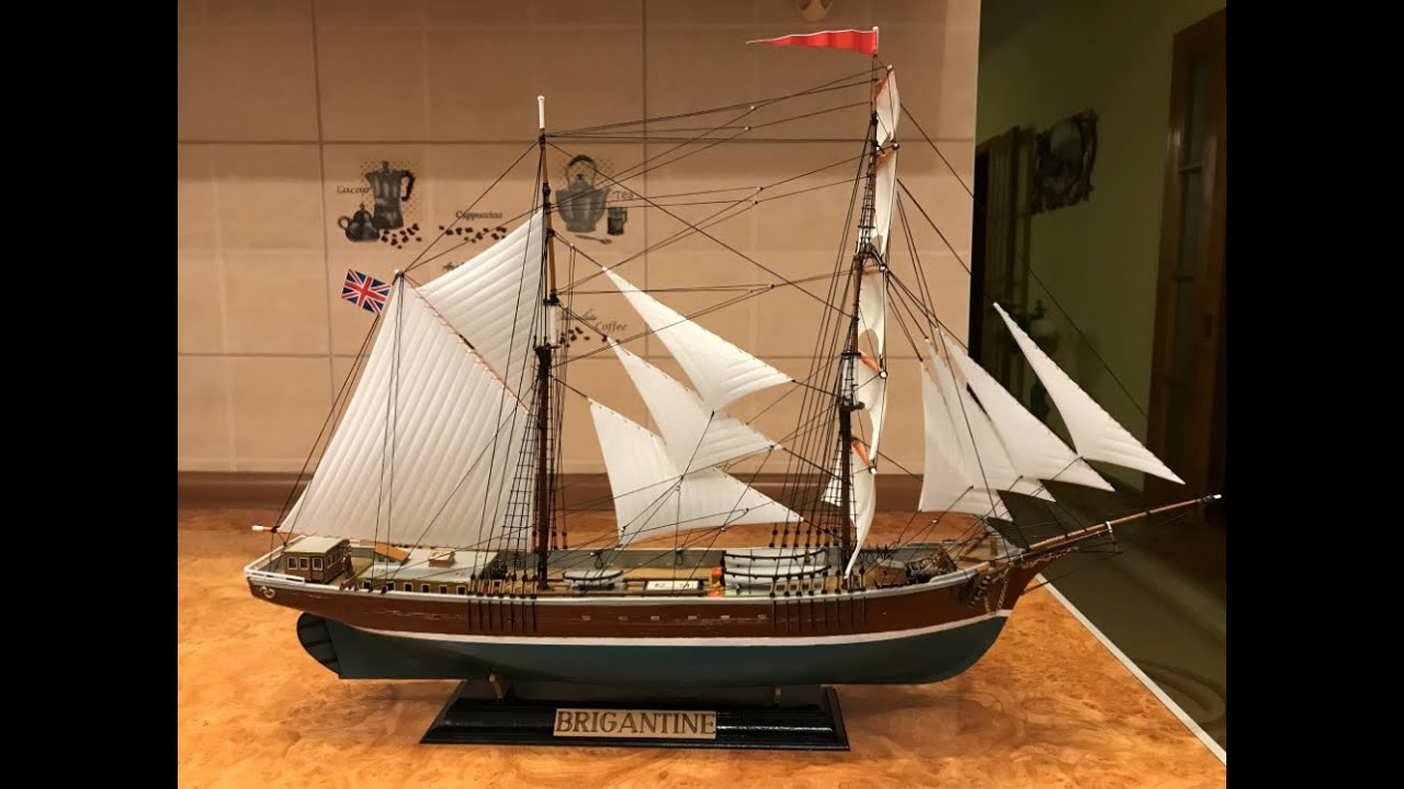 Обзор сборки модели парусника Бригатина (Brigantine)