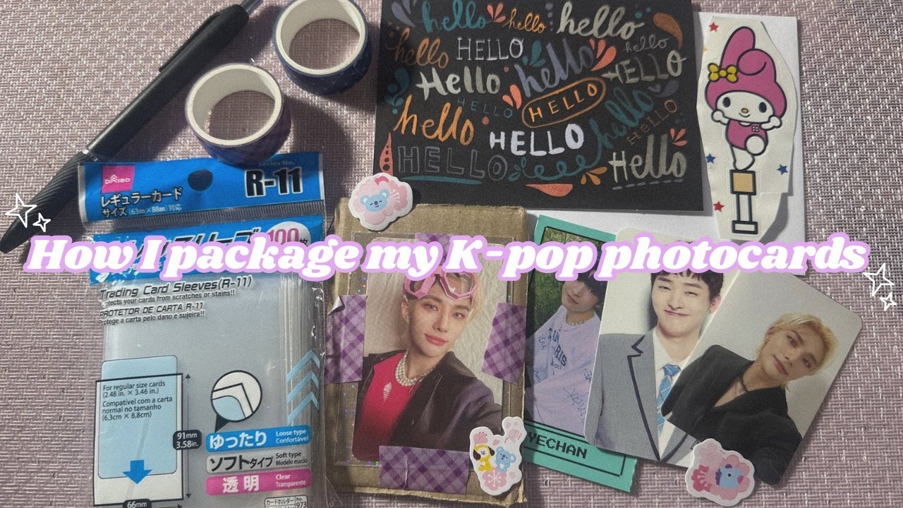 How I package my K-pop photocards💜✨