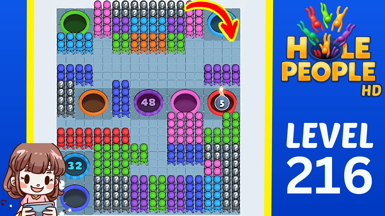 Hole People Level 216 Solution Walkthrough