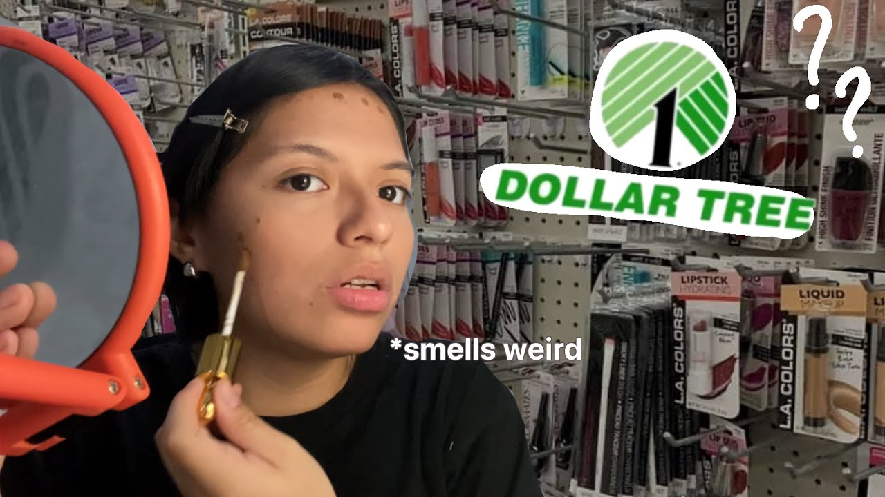I TRIED DOLLAR TREE MAKEUP ( hope I don’t break out) 